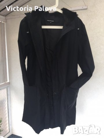 Удобно красиво палто с разкошна качулка(заешка кожа), снимка 4 - Палта, манта - 23046727