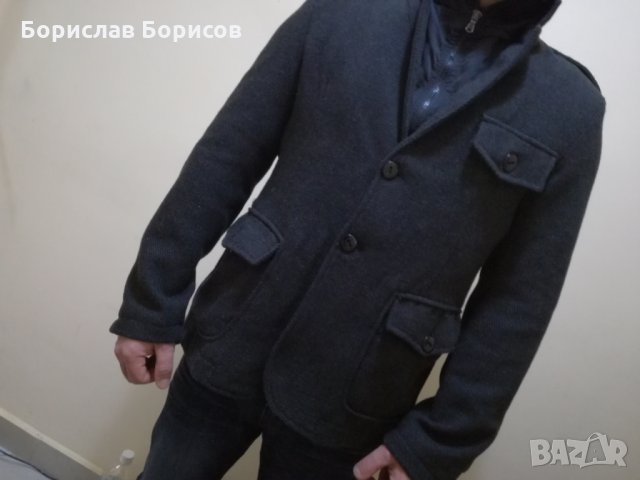 НОВО!Спортно-елегантно 100% вълна палто L- XL, снимка 9 - Якета - 23936074