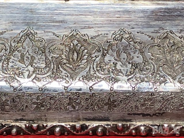 Сребърен кавказки съд от 19-ти век., снимка 7 - Антикварни и старинни предмети - 24397365