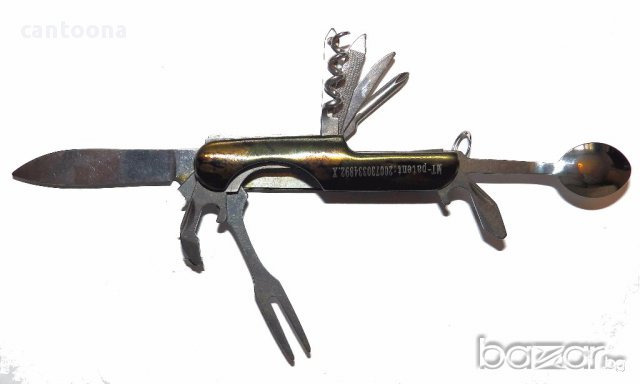 Комбинирано джобно ножче, лъжичка, виличка и др. тип Victorinox, снимка 1