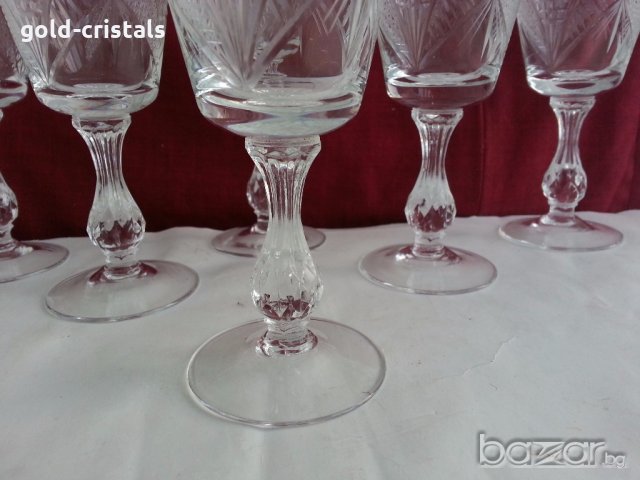  кристални чаши за вино ракия уиски коняк , снимка 5 - Чаши - 20115055