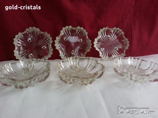 стъклени чинийки , снимка 1 - Антикварни и старинни предмети - 19592109