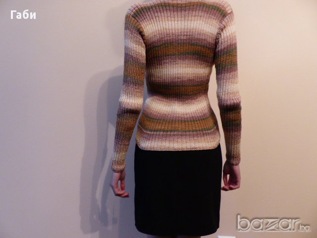 Ръчно плетена памучна блуза, снимка 5 - Блузи с дълъг ръкав и пуловери - 15829879