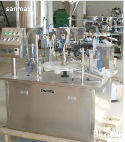 Полуавтоматична машина за пълнене и затваряне на тубички