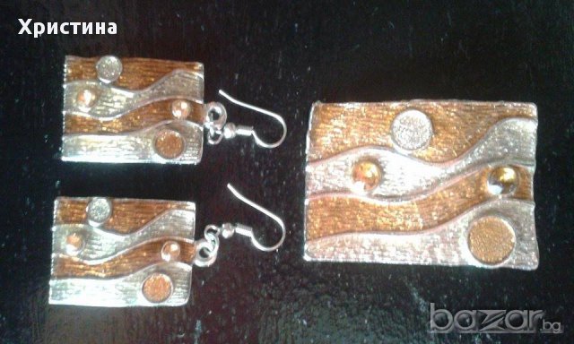 комплект обеци и висулка, снимка 1