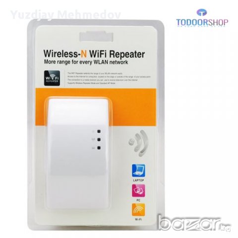 Усилвател дупликатор на безжичен интернет сигнал Wi-fi N 2.4 Ghz рутер разширител