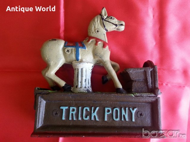 Старинна Американска ЧУГУНЕНА Играчка Патент 1885г., снимка 6 - Антикварни и старинни предмети - 18634804