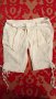 Ленени бели панталонки, снимка 1 - Къси панталони и бермуди - 17760296
