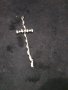 голям сребърен кръст с камъни гъвкав -сребро 925, снимка 1 - Колиета, медальони, синджири - 20032019