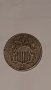 5  Cent 1866 Nickel Cooper  COIN w/raise. RARE
