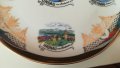 ретро позлата сувенир чиния Lindau Hagnau Insel Mainau Radolfzell Германия, снимка 6