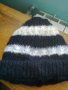 Ръчно плетена скиорска шапка с две лица , снимка 4