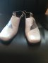  намаление!бели нови обувки лак и мрежа