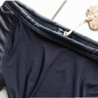 Pause Jeans  асиметричен черна блуза, снимка 8 - Тениски - 25275746