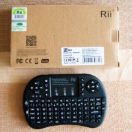 Нова Rii i8+ с подсветка безжична мишка и клавиатура air mouse 