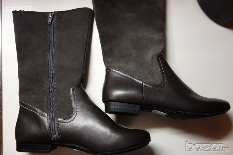 нови кожени ботуши Clarks, 39,5ти номер, снимка 1