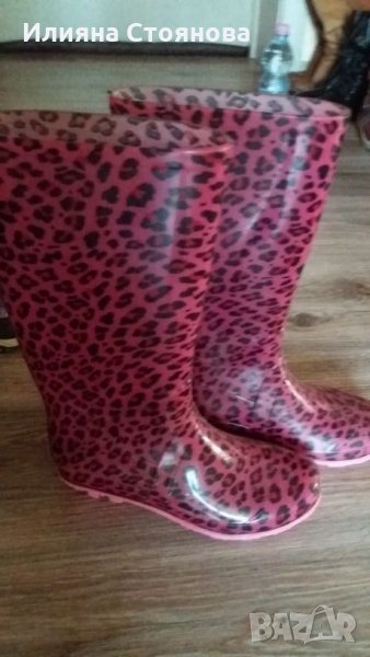 Гумени ботуши детски цикламени 21см, снимка 1