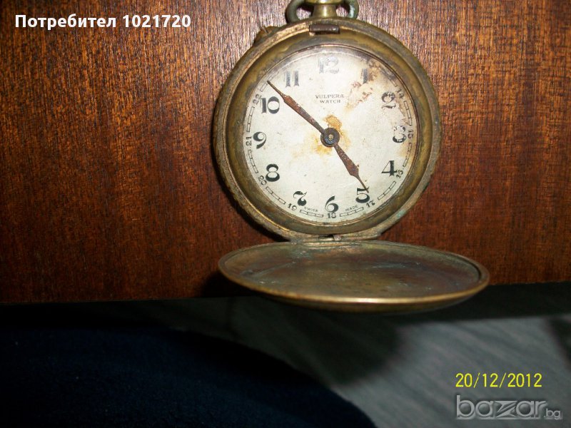 Стар швейцарски джобен часовник "Vulpera", снимка 1