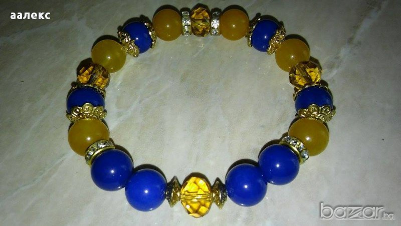 Ръчно изработена гривна от естествени камъни, снимка 1