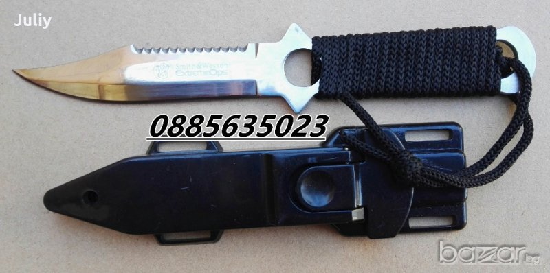 Нож с фиксирано острие Smith & Wesson - модел H01, снимка 1