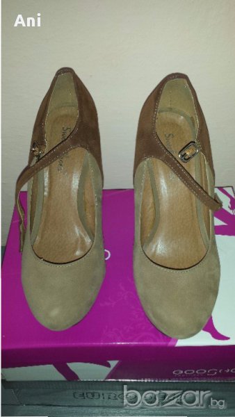 НОВИ-Обувки на платформа от велур, снимка 1