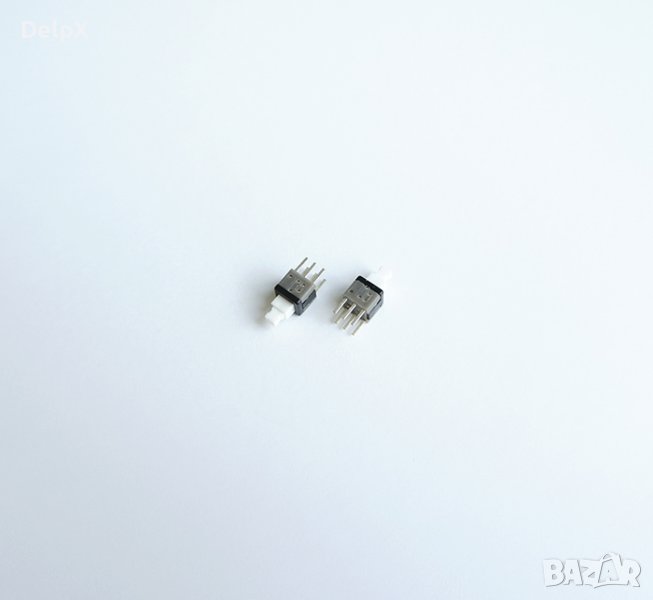 Малък ключ 10x6x6mm с 2 положения задържащ бял H=5mm, снимка 1