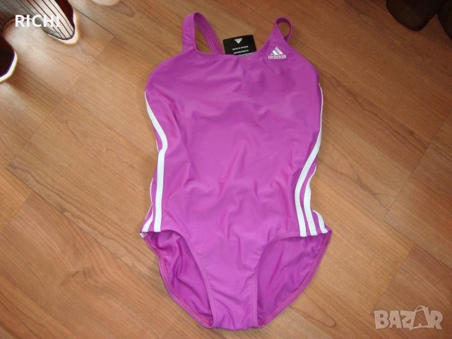 Adidas Burlesque – нов цял бански в нежно лилаво, снимка 4 - Бански костюми - 21644379