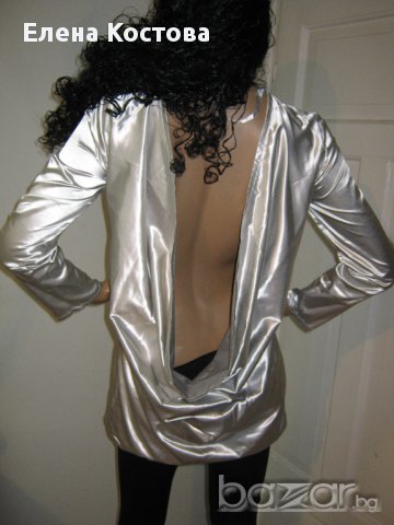 Елегантна риза с гол гръб, снимка 4 - Ризи - 10514947