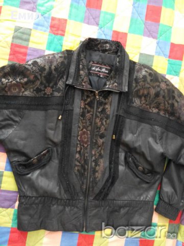 Дамско кожено яке, снимка 6 - Якета - 9922536
