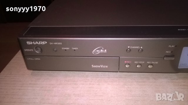 поръчано-sharp dv-hr350s hdd/dvd recorder-внос швеицария, снимка 9 - Плейъри, домашно кино, прожектори - 25039624