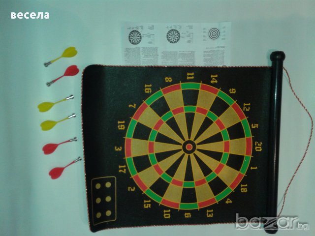 Дартц- магнитен, безопасен, за малки и големи,, снимка 3 - Рисуване и оцветяване - 12806473