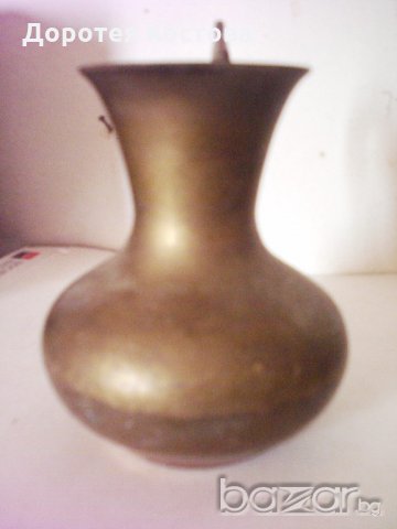 Стара бронзова ваза 4, снимка 2 - Антикварни и старинни предмети - 19978802