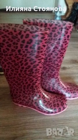 Гумени ботуши детски цикламени 21см, снимка 1