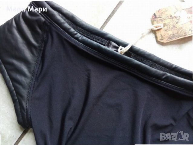 Pause Jeans  асиметричен черна блуза, снимка 8 - Тениски - 25275746