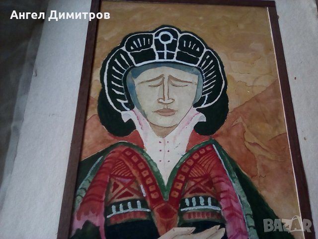 Картина акварел Георги Репнински , снимка 4 - Картини - 25442028