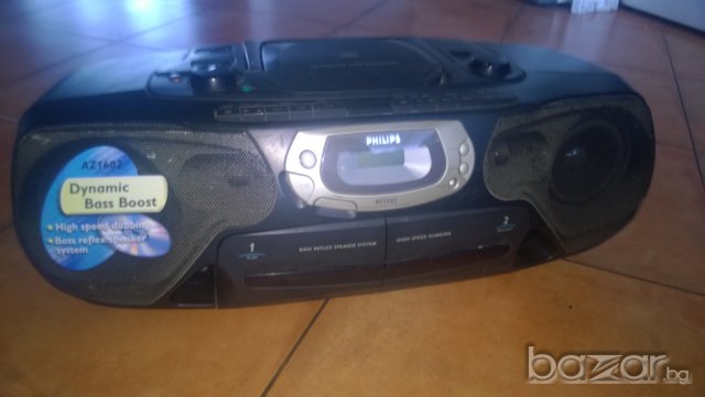 philips-az1602/00-stereo cassette cd-radio-внос швеицария, снимка 10 - Ресийвъри, усилватели, смесителни пултове - 7831083