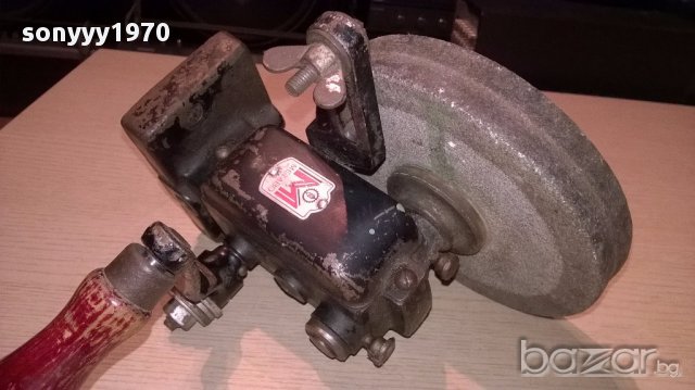 METABO-антика-Metabo-germany-ретро шмиргел-ръчен-20/20см, снимка 3 - Антикварни и старинни предмети - 15451751