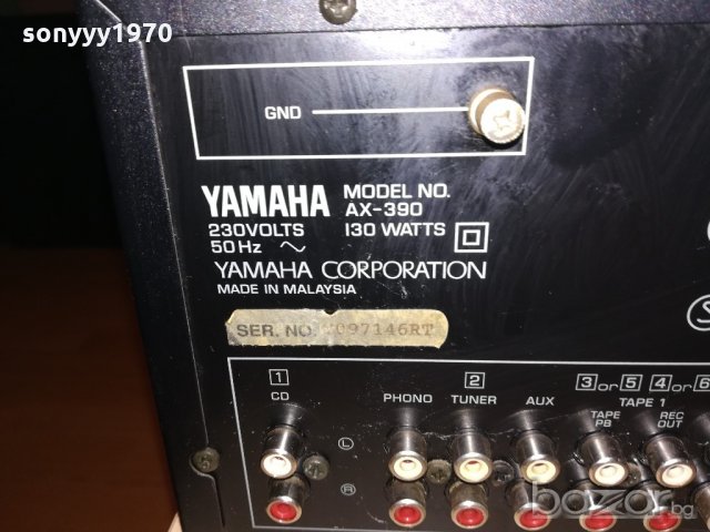 yamaha ax-390 stereo amplifier-внос швеицария, снимка 17 - Ресийвъри, усилватели, смесителни пултове - 20285278