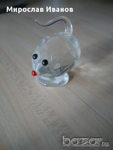 статуетка на мишка от кристал, снимка 3 - Подаръци за рожден ден - 17540943