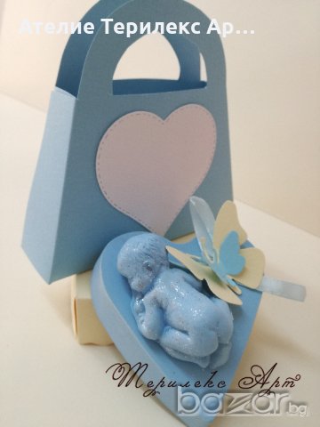 Луксозни подаръци за гости със сладко бебенце, снимка 2 - Подаръци за кръщене - 20767455