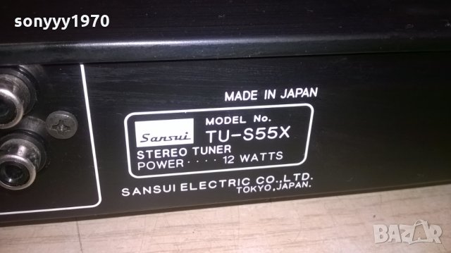 поръчан-sansui tu-s55x tuner-made in japan-внос швеицария, снимка 10 - Ресийвъри, усилватели, смесителни пултове - 25330646
