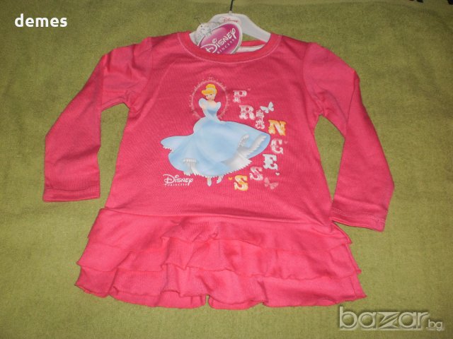     Детска рокля с дълъг ръкав Disney с Принцесите за 18-24 месеца, нова, снимка 6 - Бебешки рокли - 16780677
