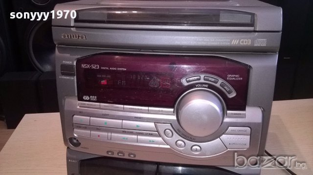 Aiwa nsx-s23 cd/tuner/aux/ampli/deck-внос швеицария, снимка 2 - Ресийвъри, усилватели, смесителни пултове - 14434960