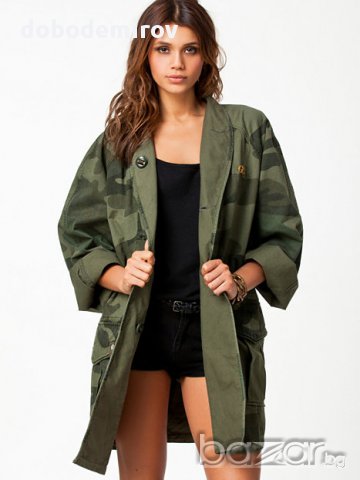 Ново дамско двулицево камо палто G Star BEACH ROVIC Camou Summer Coat оригинал