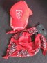 Шапка Ferrari и кърпа Zara, снимка 1 - Шапки, шалове и ръкавици - 25084660
