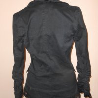 Дамско  черно сако с дантела Енита, снимка 5 - Сака - 23181031