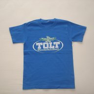 Синя лятна тениска за момче,146 см., снимка 2 - Детски тениски и потници - 16383347