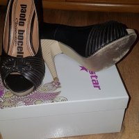 Черни Обувки, снимка 3 - Дамски обувки на ток - 21146562