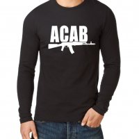 Мъжки блузи ACAB AK-47 POLICE в цвят ПО ТВОЙ ИЗБОР! Или поръчай модел с ТВОЯ идея!, снимка 1 - Блузи - 23343481