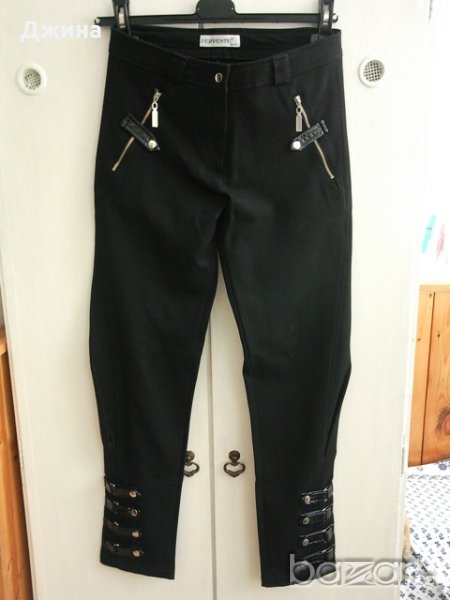 Дамски черен панталон, снимка 1